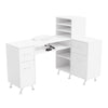 Professional Nail Beauty Station Manicure Desk w/ Dust Collector & Ample Storage