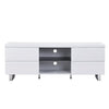 Sydney High Gloss TV Stand in White with 4 Drawers
