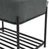 Small Corduroy Shoe Bench Upholstered Storage Footstool Bench Hallway Entryway