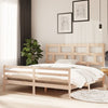 Lechnical Bed Frame Solid Wood Pine 200x200 ,Bed Frame,Bed Frame Modern F5W3