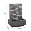 Outdoor Water Feature Fountains Electric Plug-In Resin Garden Cascading Fountain