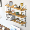 3Tier Wall Floating Shelf Unit Adjustable Bookshelves Display Living Room