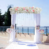 Artificial Silk Flower Bouquet Wall Panel Row Backdrop Wedding Party Home Decor