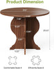 Round Dining Table for 4, 31.5'' Modern Farmhouse Kitchen Table for Dining Room