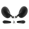 1 Pair Universal Car Classic Door Wing Side Mirror Rearview Vintage Black L+R