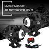 2pcs 12W Motorcycle Motorbike Headlight LED Fog Spot Lights Bulb Angle Eye Lamp