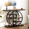 Tribesigns Console Table, 100 cm Industrial 5-Tier Sofa Table Entryway Table