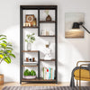 Tribesigns 6-Tier Tall Bookshelf Bookcase, Industrial 8-Shelf Open Bookcase