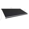 Manual Retractable Awning 600x300 cm Anthracite
