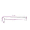 Lechnical Stand White 100x27x15 Solid Wood Pine, Stand, Stand U9S4