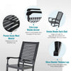 Patio Rocking Lounger Zero Gravity Rocker Outdoor Patio Garden Recliner