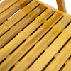 Folding Sun Lounger Garden Bamboo Chair Bed Outdoor Patio Recliner Headrest NEW