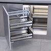 Stainless Steel Pull Out Corner Baskets Kitchen Cupboard Larder Storage Shelves