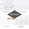 100x White Pleated Skirt Chair Covers Seat Protector Slip Stretch Dining Wedding