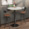 Heavy Duty Real Marble Round Bar Table Home Party Kitchen Club Pub Bar Station
