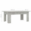 Vintage Coffee Table Square Side End Desk Shelf Indoor Living Room Concrete Grey