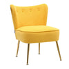 Scallop Back Armchair Cocktail Sofa Accent Seat Living Bedroom Cafe Lounge Sofa