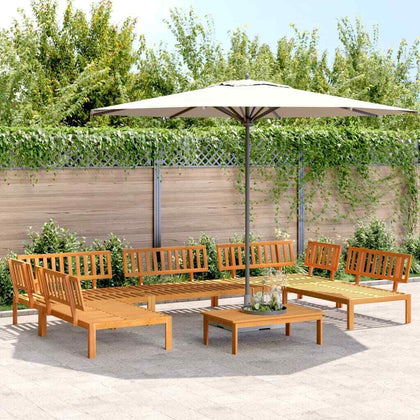 6 Piece Garden Pallet Sofa Set Solid Wood Acacia P3S6