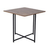 Industrial Table and 4 Stools Rustic Brown Kitchen Breakfast Dining Set of 5