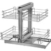 Blind Corner Cabinet Pull Out Chrome Soft Close Blind Corner 15.7 Inch