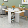Mobile Drop Leaf Dining Table Folding Desk SpaceSaving Kitchen Storage Breakfast