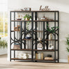 Tribesigns Bookshelf, Industrial 5-Tier Etagere Bookcase, 180cm Display Shelf
