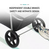 Pet Stroller Dog Cat Puppy Pram Pushchair Travel Cart With Clear Rain Cover