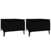 Side Tables 2 pcs Black 50x46x35 cm Engineered WoodNew