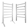 Bathroom Space-saving Heated Towel Warmer and Drying Rack-Silver