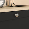 Narrow Shoe Cabinet with 3 Flip Drawers for 18 Pairs of Shoes Black