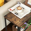 Vintage Side Table Modern Sofa Coffee Table Stand Living Room Rustic Wood Finish