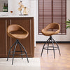 2PCS Rotatable Breakfast Bar Stools Lift Chair Kitchen Cafe Pub PU UK