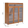 Bamboo Shoe Storage Cabinet Cupboard Footwear Stand Rack Unit w/ Doors&Drawer