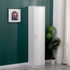 Storage Cabinet Unit Office Filing Cupboard Beech 2-Door 3 Locking 3 Shelf Wood