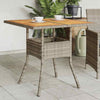 Gecheer Garden Table Dining Table Patio Bistro Tables with Acacia Wood T5Y8