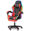 Gaming Chair with RGB LED illuminat Ergonomic Computer Swivel Office Chair Hllae