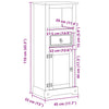 Bathroom Cabinet Sink Unit Storage Cupboard Solid Wood Pine