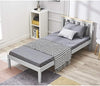 Single Bed with Headboard, 3FT Wooden Single Bed Frame for Adults, Kids