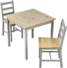 Dining Table Chairs Set 2 Seater Wooden Contemporary Kitchen Small Space