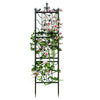 2 Wrought Iron Garden Trellis Fence Plant Climbing Wire Aid Lattice Outdoor Yard