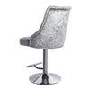 Crushed Velvet Bar Stools Gas Lift Breakfast Barstool Swivel Chairs Kitchen Pub