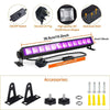 36W UV LED Blacklight Strip Light for Disco Party Fluorescent Decor