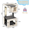 Cat Tree 80cm Small Cat Tower Indoor Kitten Activity Center Climbing Stand