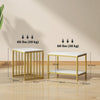 Modern Coffee Table Set of 2, Nesting Tables Side End Tables with Marble-Effect