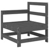 CIADAZ 3 Piece Garden Set Grey Solid Wood Pine, Garden Furniture, P8G4