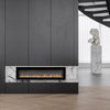 Electric 60" Wall Mounted LED Fireplace 9 Flame Colors Wall Stove Fire Freestand