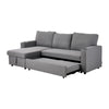 3 Seater Corner Sofa Bed Hidden Storage Convertible Pull Out -L Shaped Sofa Bed