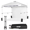 3x3M Commercial Pop-up Canopy Tent Folding Gazebo Tent W/ Roller Bag & Sidewall