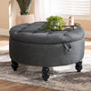 2 Sided Round Coffee Table Ottoman Stool Pouf Footstool Chair Padded Seat Pouffe