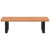 Basin Shelf Wall Mounted Steel and Solid Wood Beech